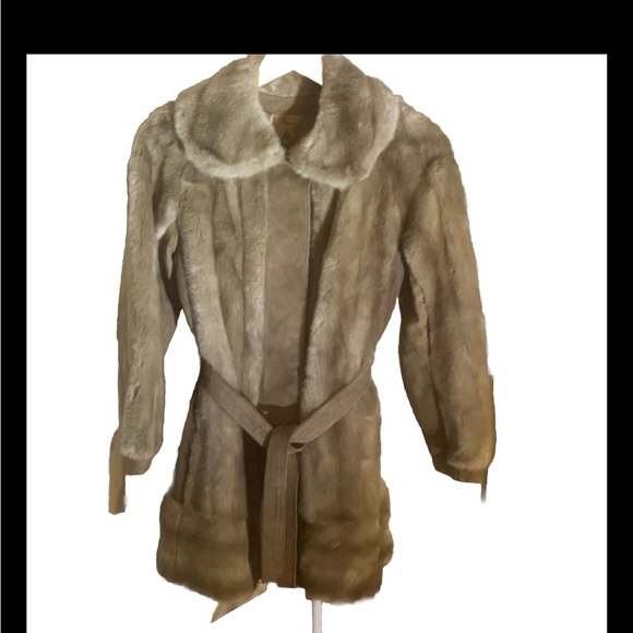 Luxury faux fur coat by Adolph Schuman for Lilli Ann - small / medium - Picture 6 of 14